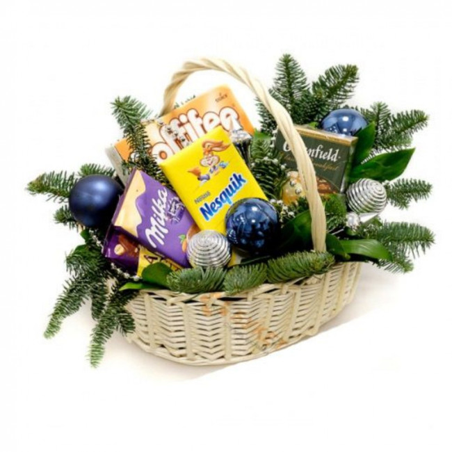Новогодняя корзина Сладкая Новогодняя корзина Сладкая